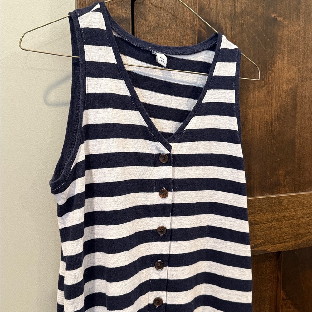 Old Navy Navy and White Striped dress